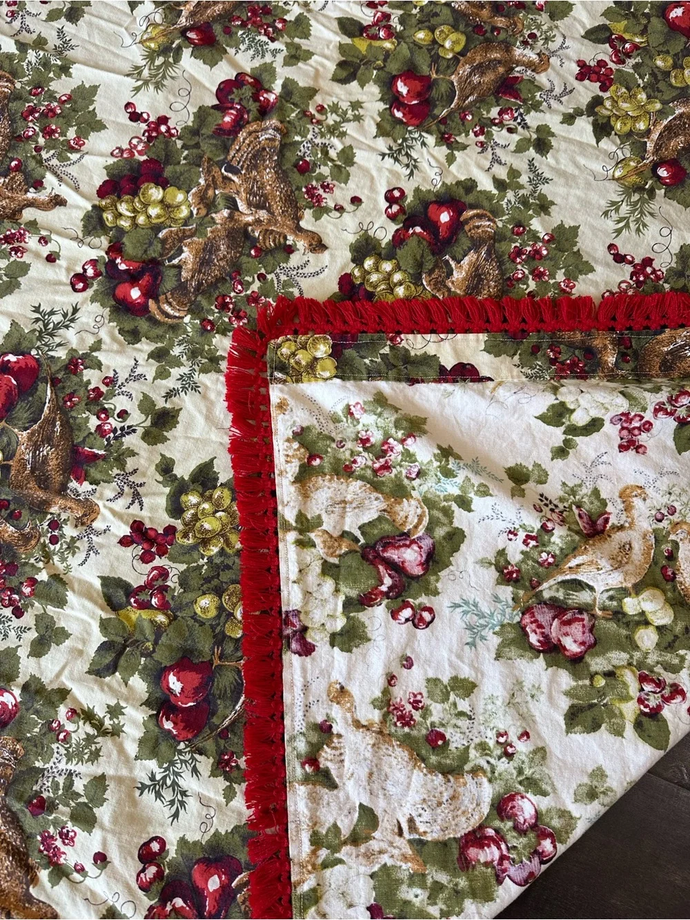 FLAWLESS Vintage 1960’s-1970’s Cotton tablecloth